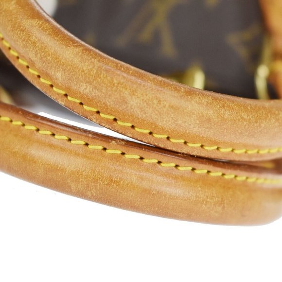 Authentic LOUIS VUITTON LV Logo Alma Hand Bag Monogram Leather Brown France - Picture 7 of 10